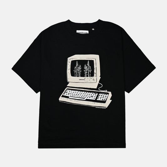 PERSONAL COMPUTER T-SHIRT - BLACK