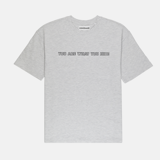 SLOGAN T-SHIRT - LIGHT GREY