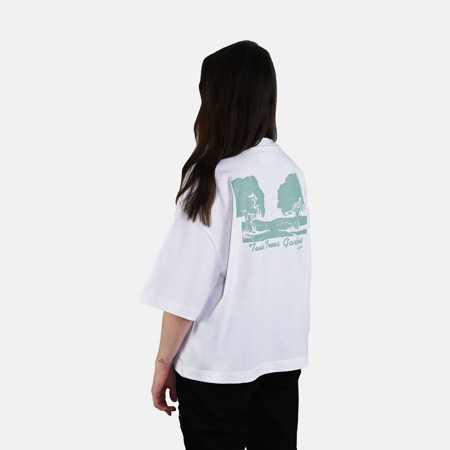 TWIN TREES GARDENS T-SHIRT - WHITE