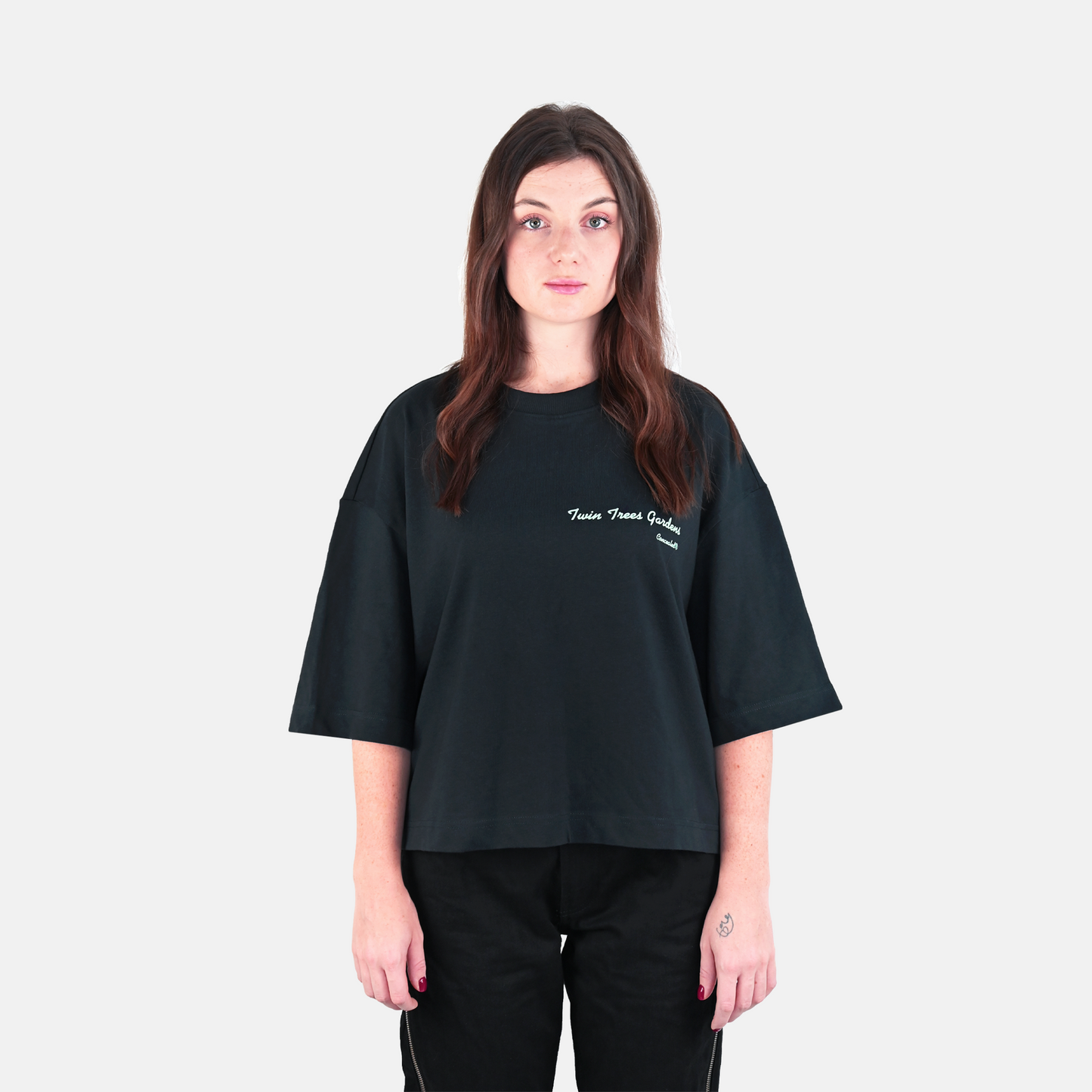 TWIN TREES GARDENS T-SHIRT - BLACK