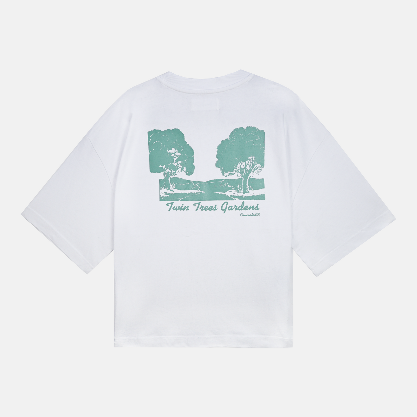 TWIN TREES GARDENS T-SHIRT - WHITE