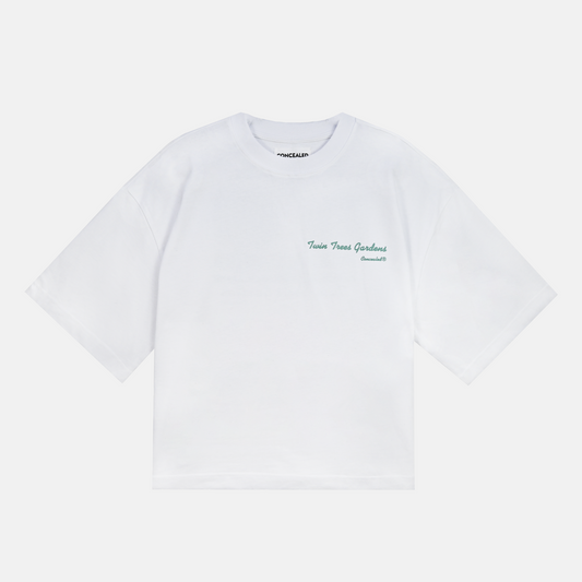 TWIN TREES GARDENS T-SHIRT - WHITE